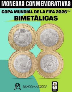 Banxico 20 Pesos World Cup Commemorative Coins - Uncirculated/New