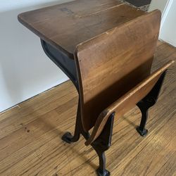 Antique School House Desk For Elementary 
