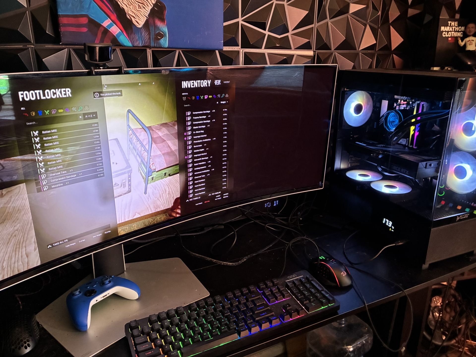 Gaming PC & 49inch Samsung Super Oled Gaming Center !!!