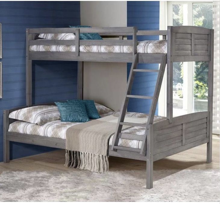 Antique grey bunk bed
