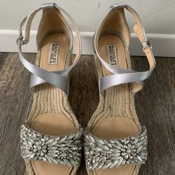 Badgley Mischka Espadrilles Wedges Size 8.5