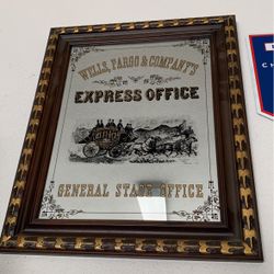 Wells Fargo/ Express Office Mirror Frame 