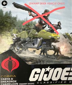 Hasbro G.I. Joe Classified Cobra Dreadnok Chamelon Swamp Skier VEHICLE ONLY NO ZANYA FIGURE