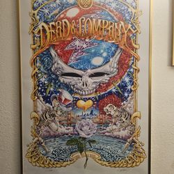 Dead & Co Final Tour Poster. Aj Masthay I Have a Couple Of These. They Were Stored In Poster Tubes From Show Day.