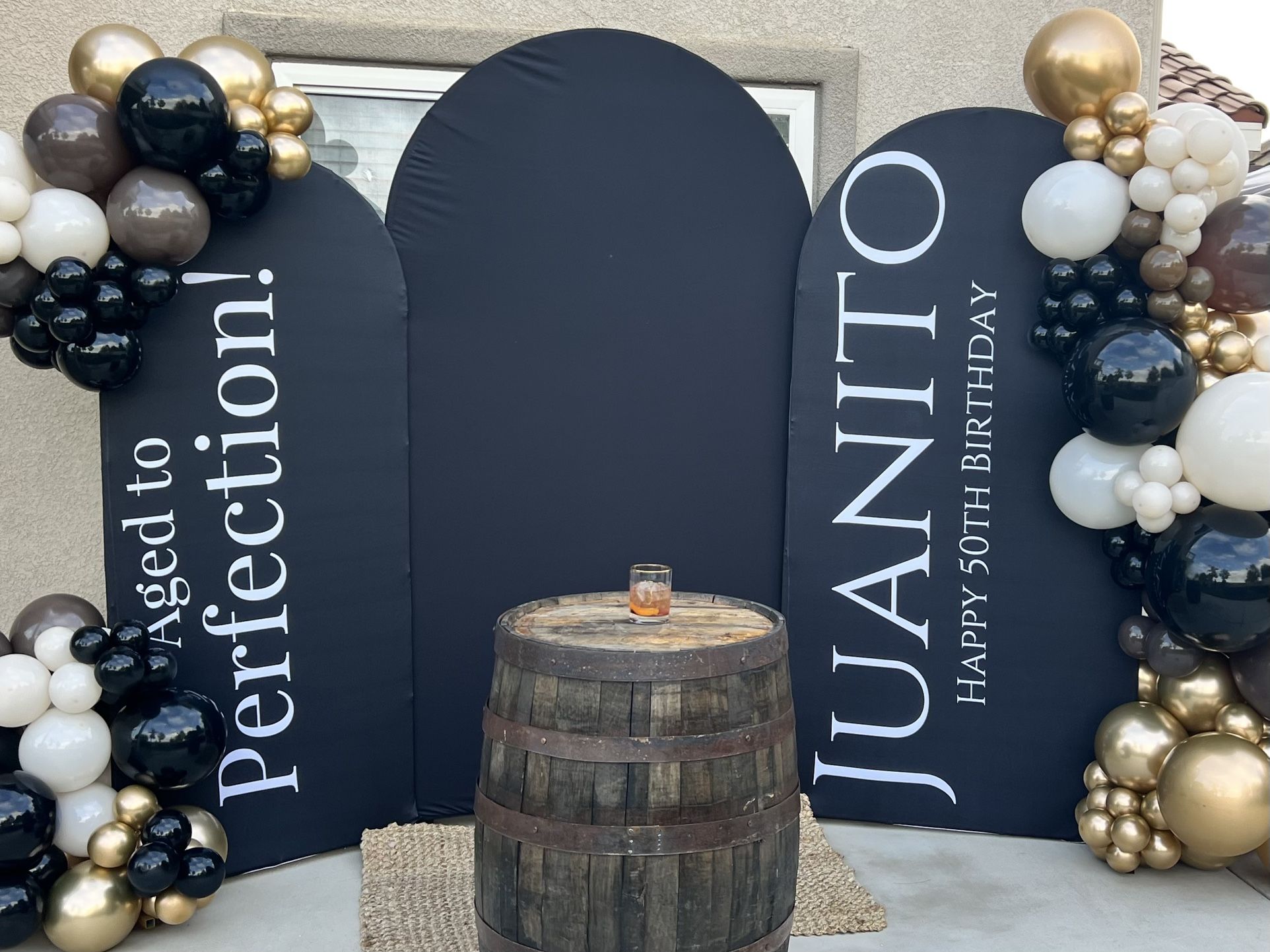 Customized Arched Backdrop Covers For Balloon Display