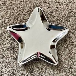 Silver Star Candy Platter Dish