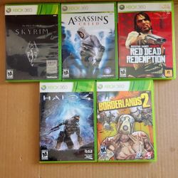 Lot Of 5 Xbox 360 Games