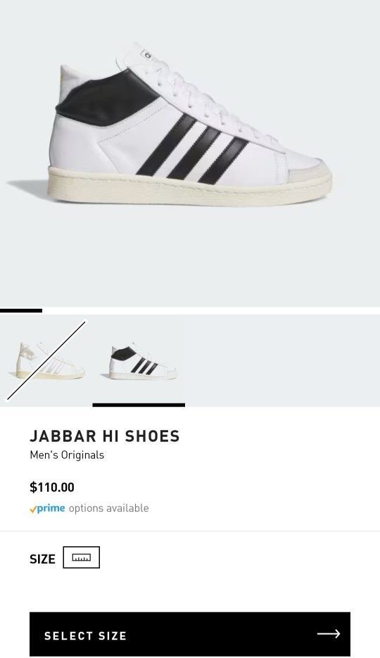 ADIDAS KAREEM ABDUL JABBAR HIGH TOP SNEAKERS SIZE 11