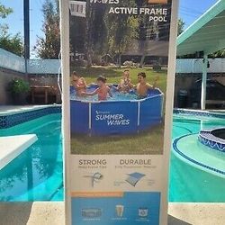 Summer Waves 10' x 30" Metal Frame Swimming Pool