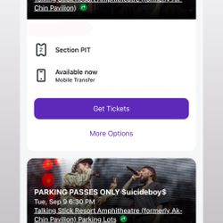 2 $uicideboys Section 1 Pit Tickets with EASY ACCESS Parking