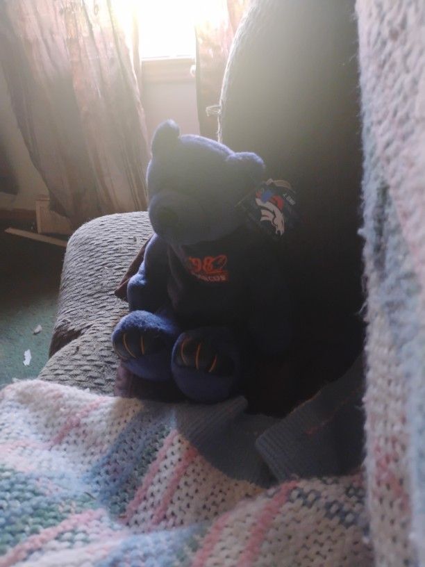 Denver Broncos John Elway Blue Bear Beanie 1998 Plush Limited Treasures Edition