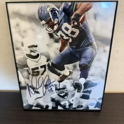 Seattle Seahawks Mack Strong Framed Autographed 8x10 Photo - MCS COA