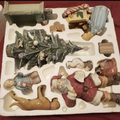 Christmas Porcelain Display Collectors Set