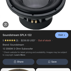 Sound stream subwoofers