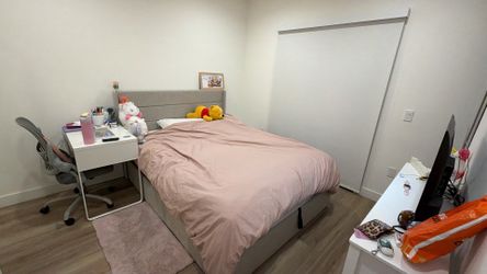Queen bed frame with storage