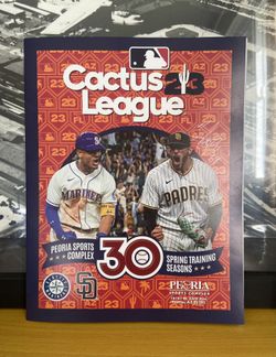 San Diego Padres Pitcher Jose Lopez Autographed 2023 Spring Training Program