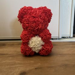 Rose Teddy Bear 10”