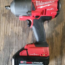 Milwaukee

M18 FUEL ONE-KEY 18V Lithium-Ion Brushless Cordless 1/2 in. Impact Wrench with Friction Ring
W/8.0 