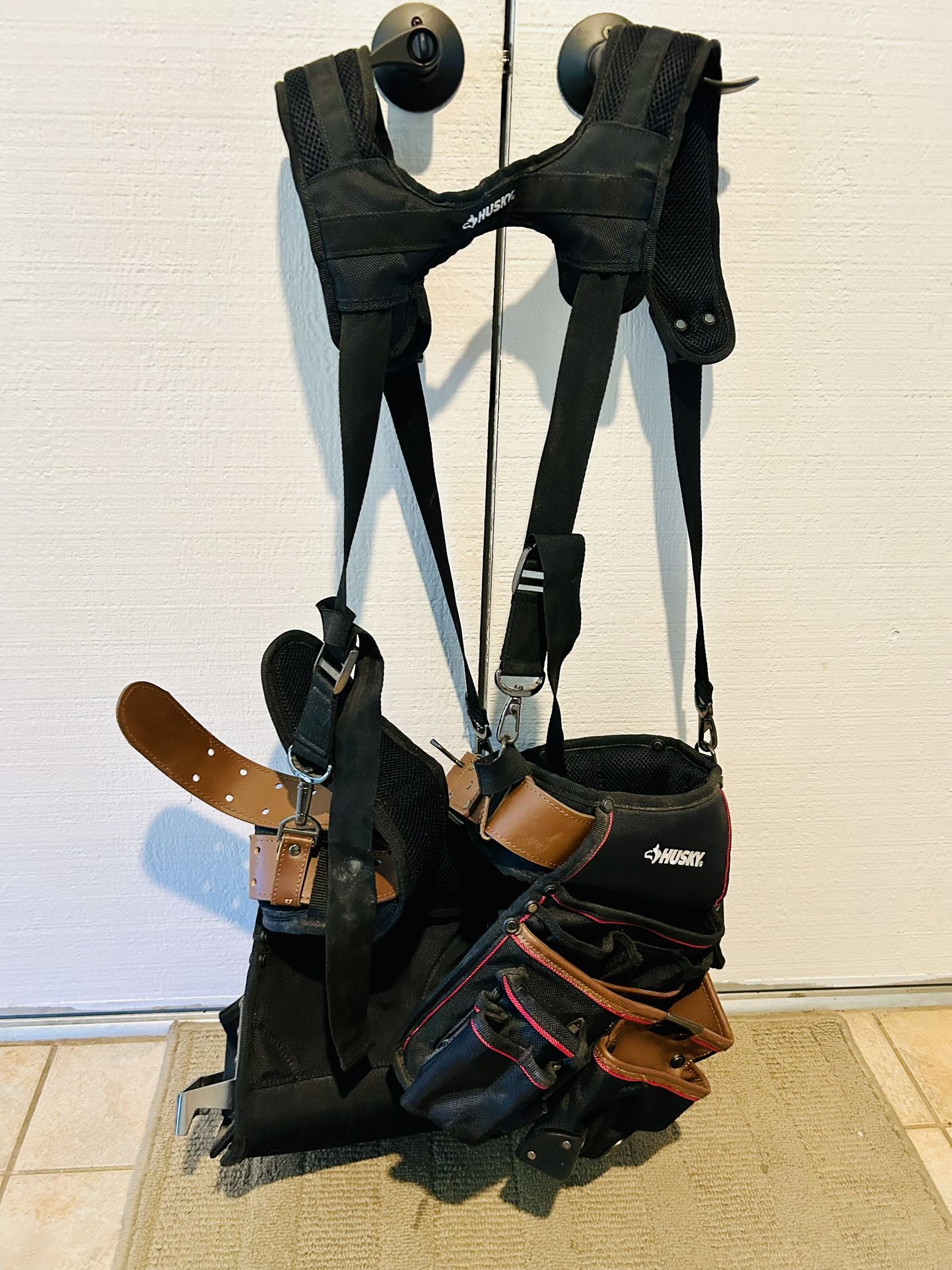 Husky tool belt with Suspenders- New