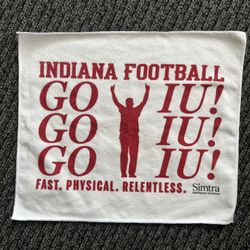 Indiana Football Go IU! White Rally Towel Kennesaw State Game
