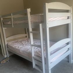 FREE BUNK BED (light gray) - Pick Up By 5/14