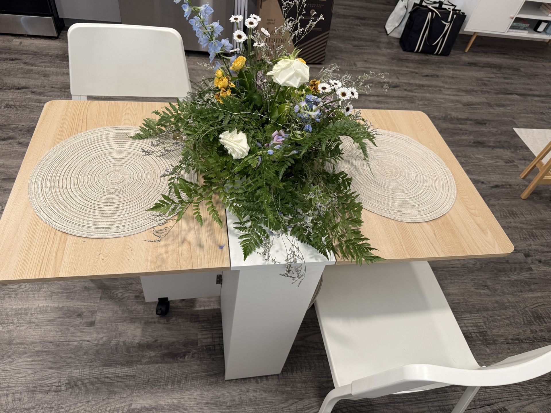 Foldable Dining Table With Or Without Chairs