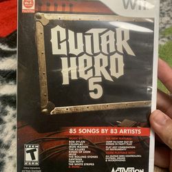 Guitar Hero 5 Nintendo Wii game