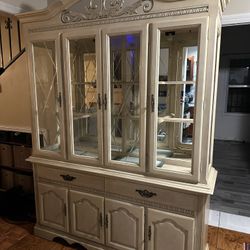 FREE China Cabinet/ Display Case With Glass Shelves/ Chinero