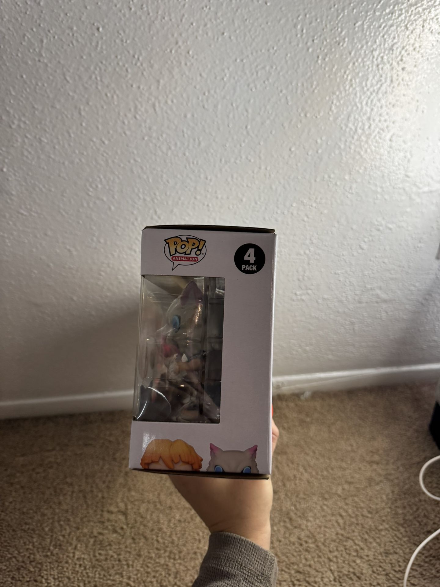 Demon Slayer 4 Pack Glow In The Dark Funko Pop Set