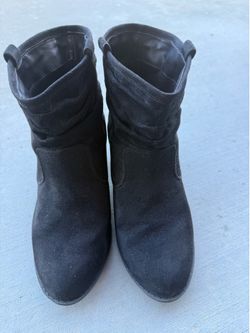 Arizona Garber Black Suede Ankle Boots Size 8.5 M