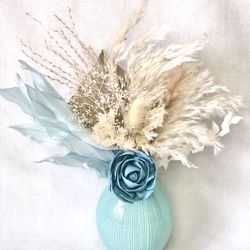 Dried Floral + Soft Wood Flower Arrangements