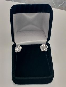 925 Silver Clover Earrings