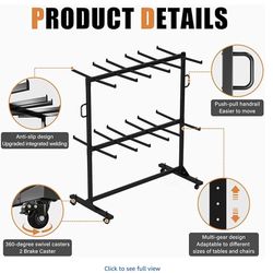Albott Folding Chair Rack Storage 1100 Lbs Capacity.
