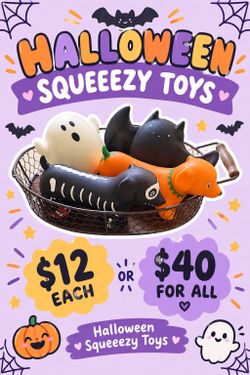 Squeeezy Halloween Squishy Toys