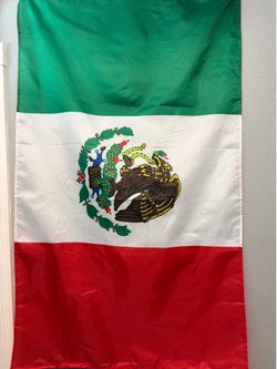 LARGE MEXICO FLAG WITH STICK