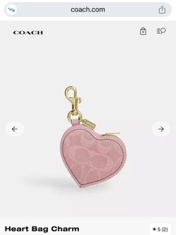 Coach Heart Bag Charm