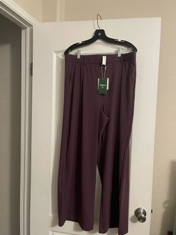 Halara new dress pants egg plant purple xl size new$20
