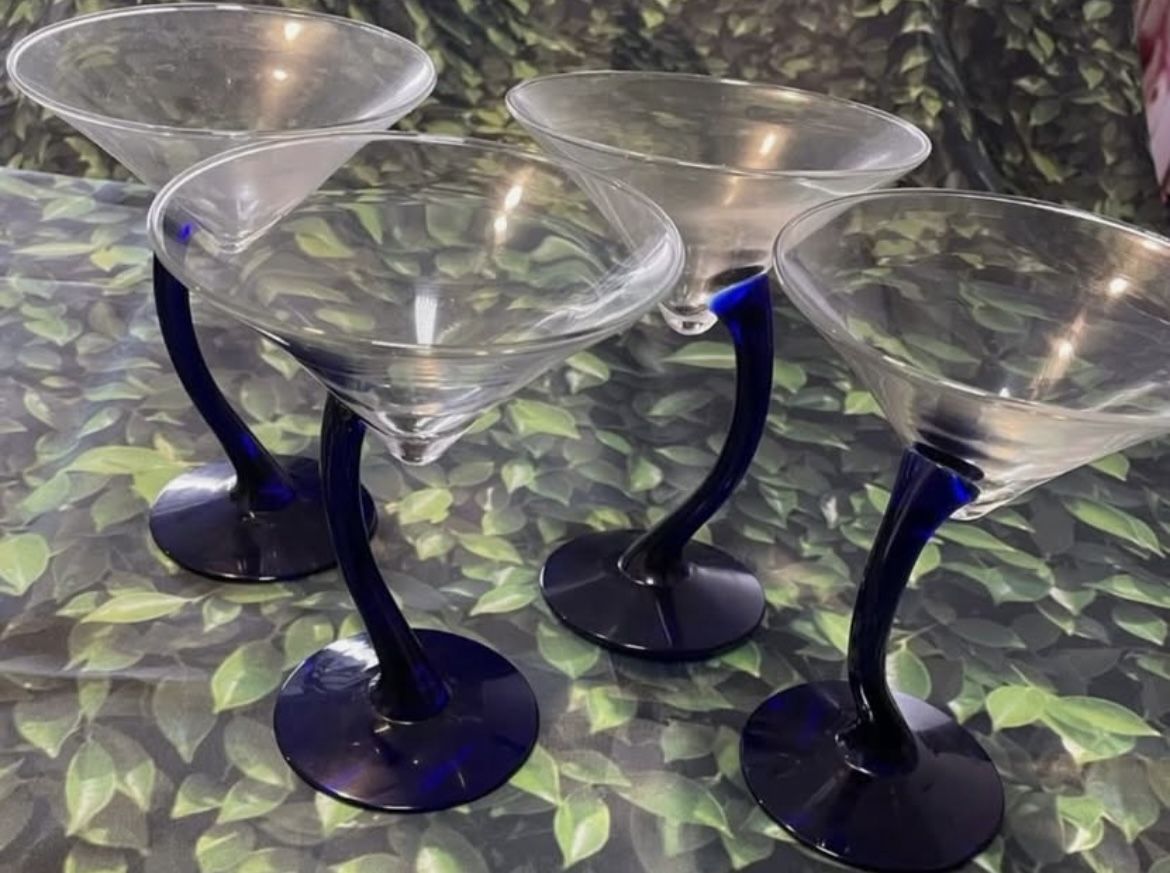 Vintage Martini Glasses 