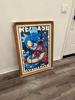 Brand New Pokemon Gyarados Large Luxury Wall Art
