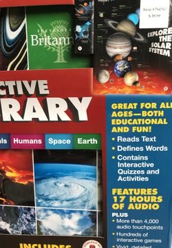 Encyclopedia Britannica 6-book interactive science library for