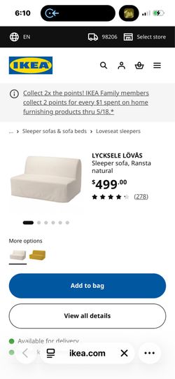 FREE IKEA futon couch