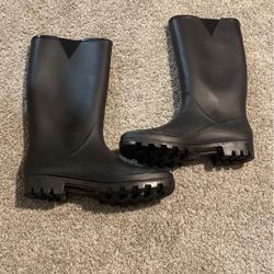 Black Rain Boots (womens)
