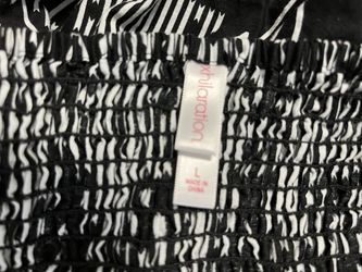 Black And White  Topless Dress