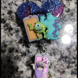 Monster Inc I’d Badge Holder Reel 