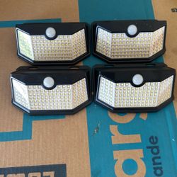 Solar Panel Outdoor Lights 