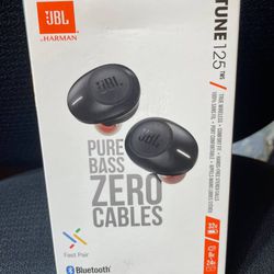 JBL Tune 125TWS True Wireless In-Ear Headphones - JBL Pure Bass Sound,32H SEALED