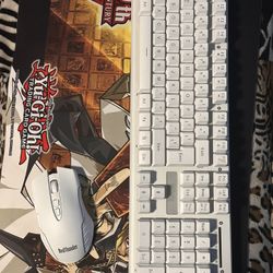 Keyboard and mouse Wireless  (white)
