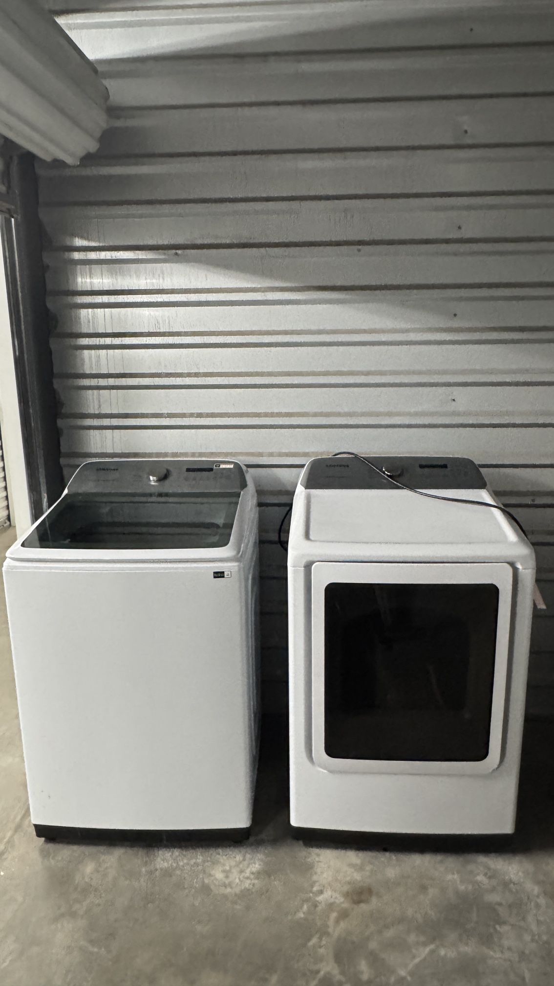 Samsung Washer and Gas Dryer With Steam Cycle