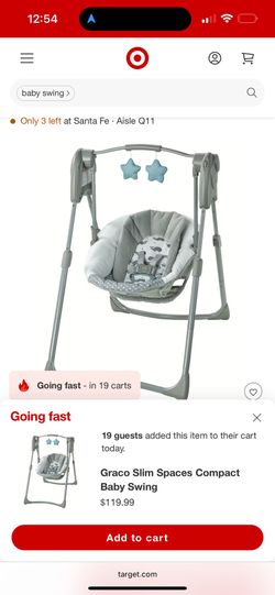 Portable baby Swing