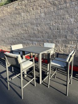 Restoration Hardware Bar Table and Stools